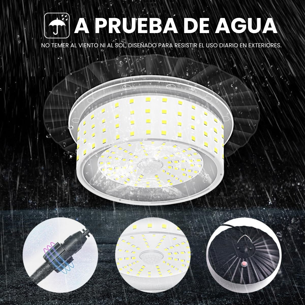 Lámpara Solar de Techo con Batería de Alta Duración