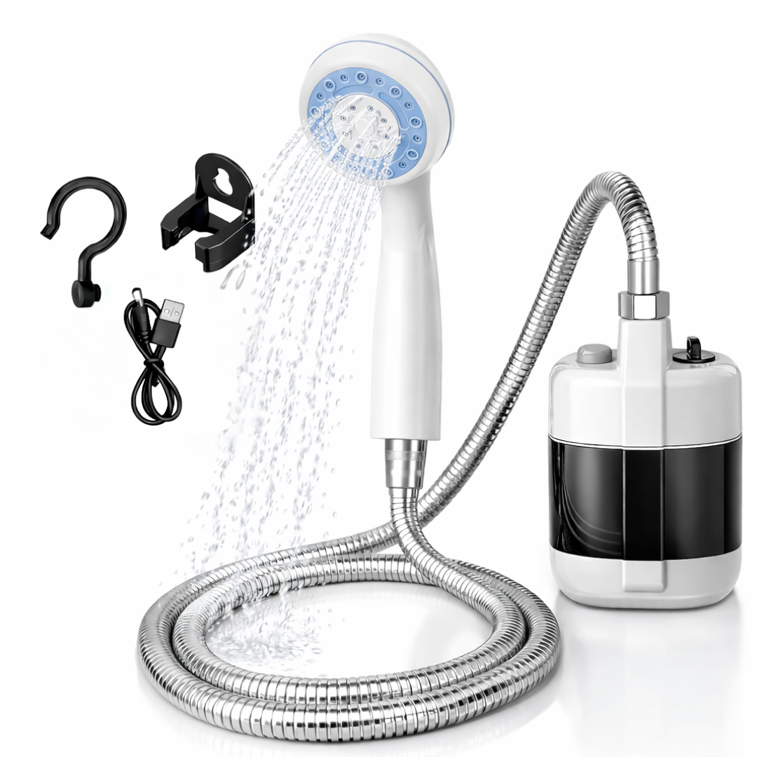 Ducha Portátil Recargable con Bomba de Agua