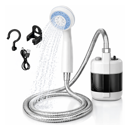 Ducha Portátil Recargable con Bomba de Agua