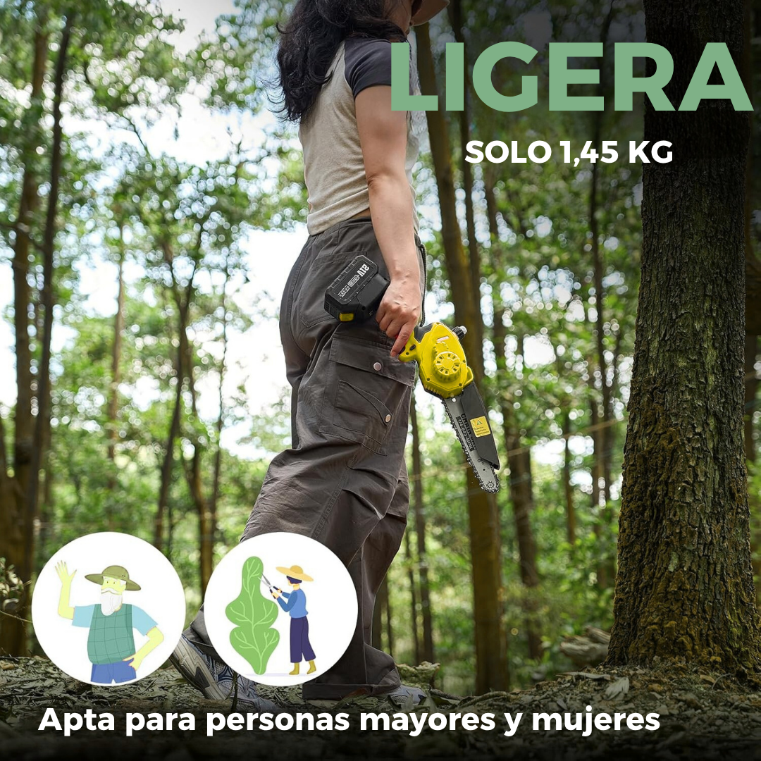 Motosierra a Batería con Depósito de Aceite