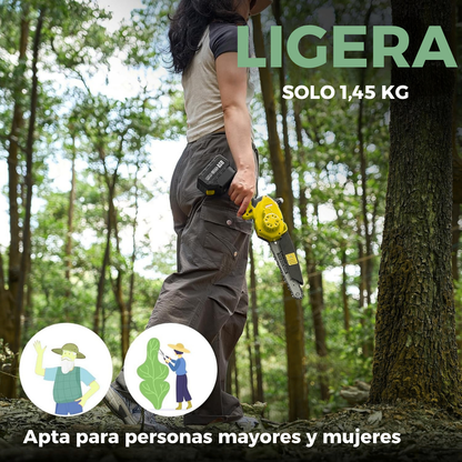 Motosierra a Batería con Depósito de Aceite