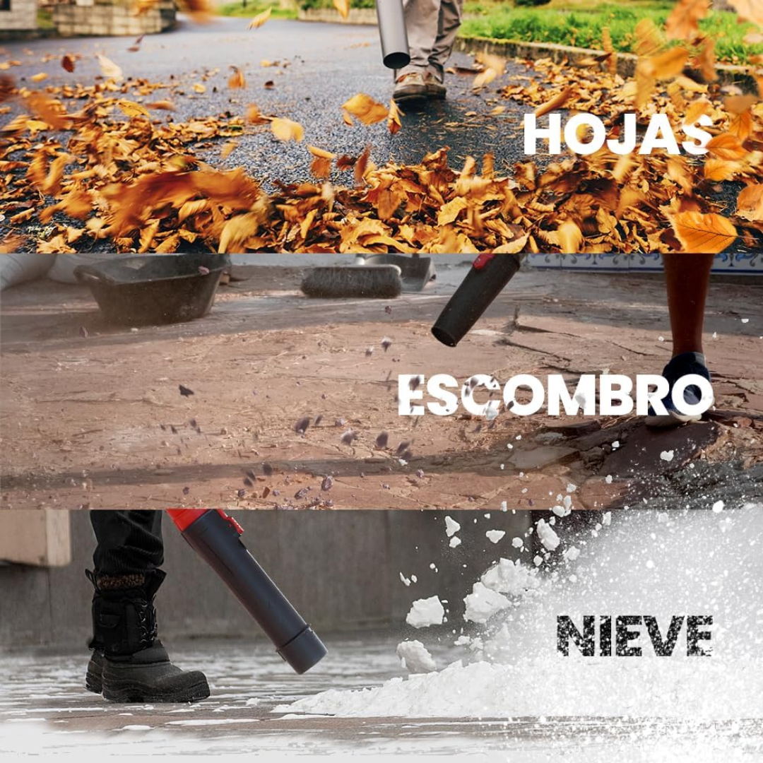 Soplador de hojas a Batería 6 velocidades