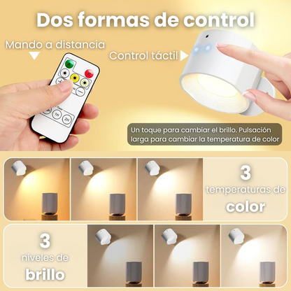 Lámpara de Pared Recargable