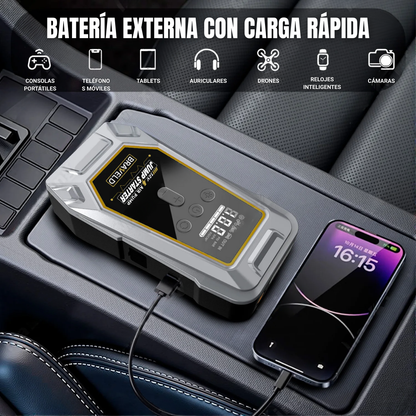 Arrancador para Coches con Compresor de Aire