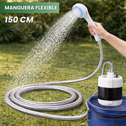 Ducha Portátil Recargable con Bomba de Agua