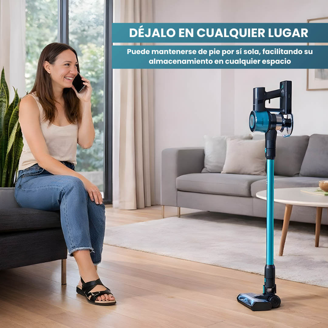 Aspirador Vertical 2 en 1 Sin Cables