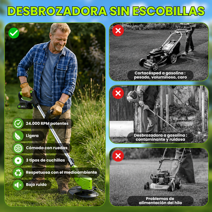 Desbrozadora Inalámbrica 3 en 1