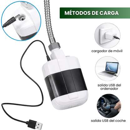 Ducha Portátil Recargable con Bomba de Agua