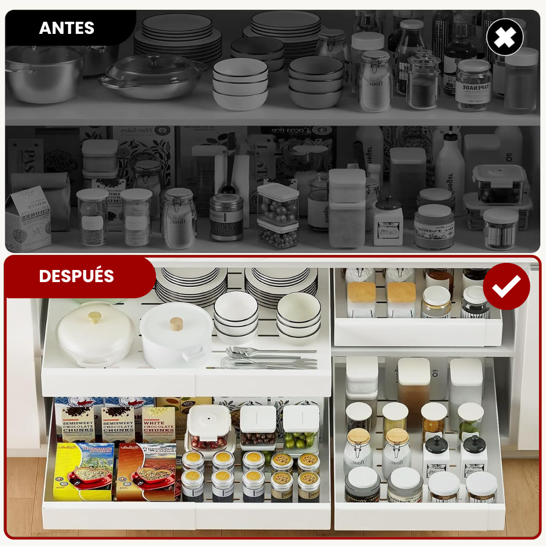 Cajón Organizador Extraíble Ajustable