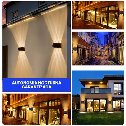 Lámpara Solar de Pared para Exterior