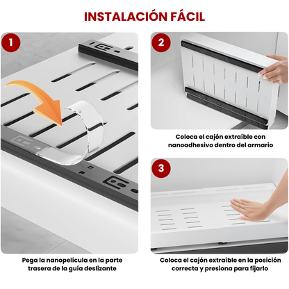 Cajón Organizador Extraíble Ajustable
