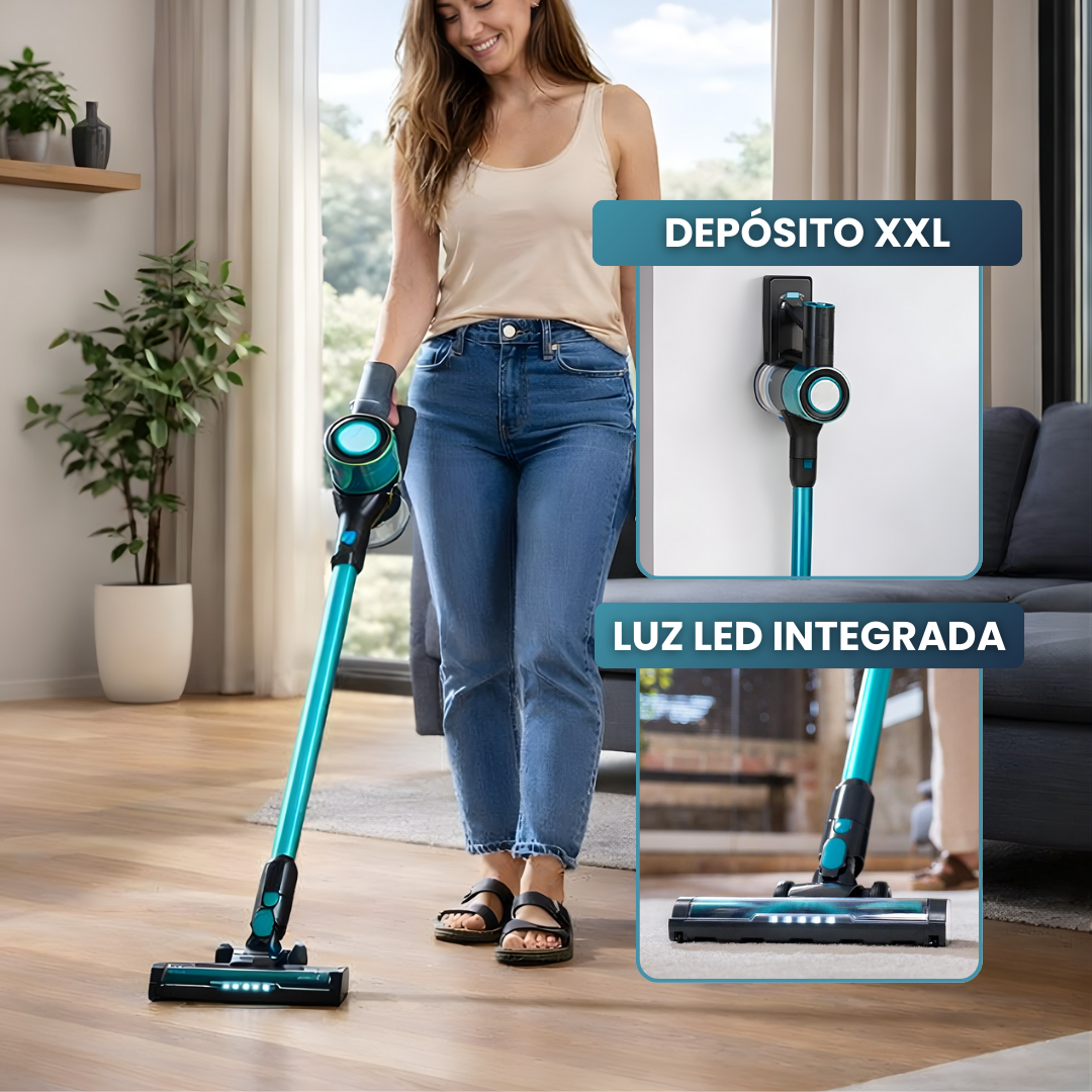 Aspirador Vertical 2 en 1 Sin Cables
