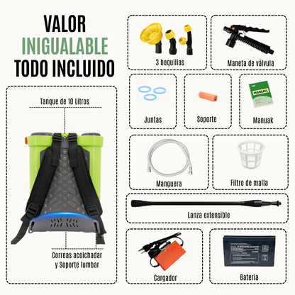 Mochila Pulverizadora a Batería 10L