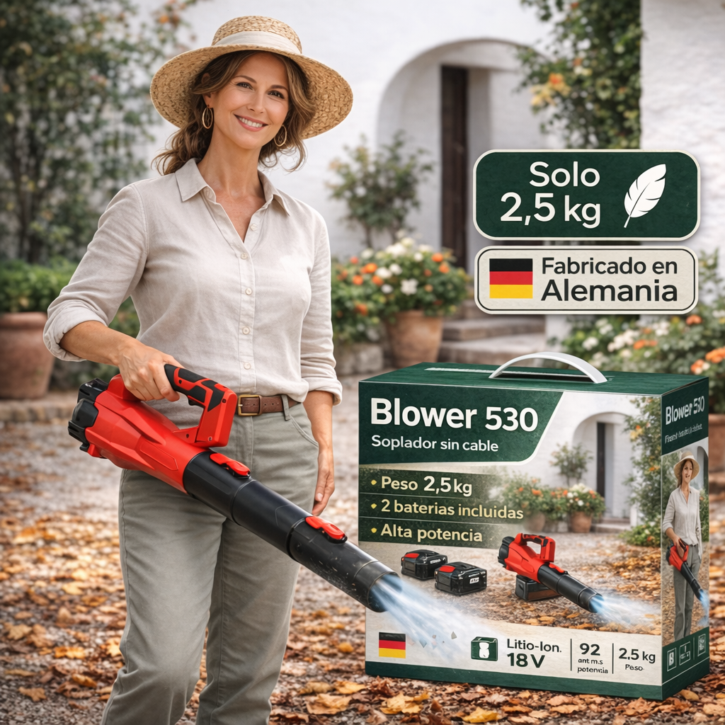 Soplador de hojas a Batería 6 velocidades