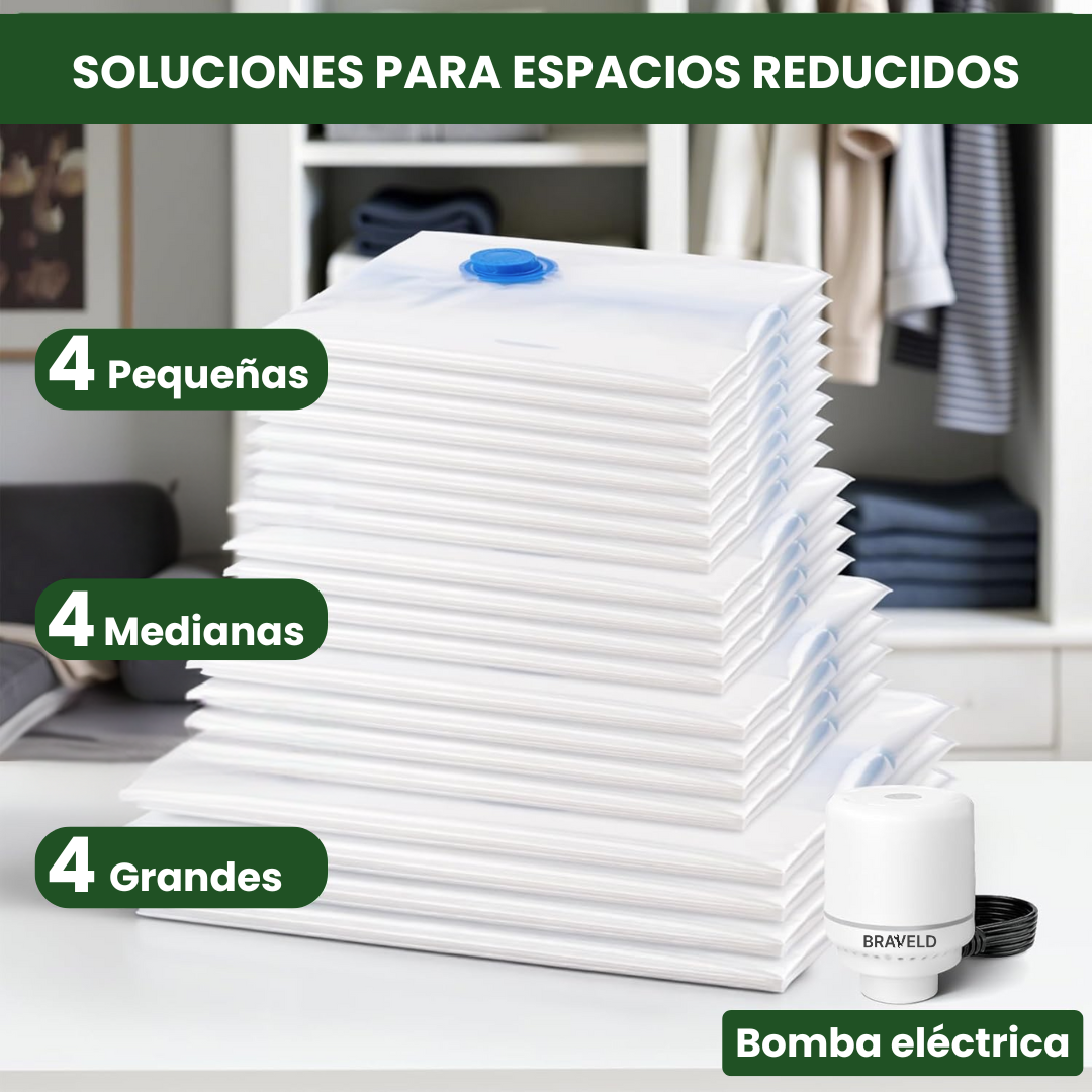 Bolsas al Vacío con Bomba Eléctrica