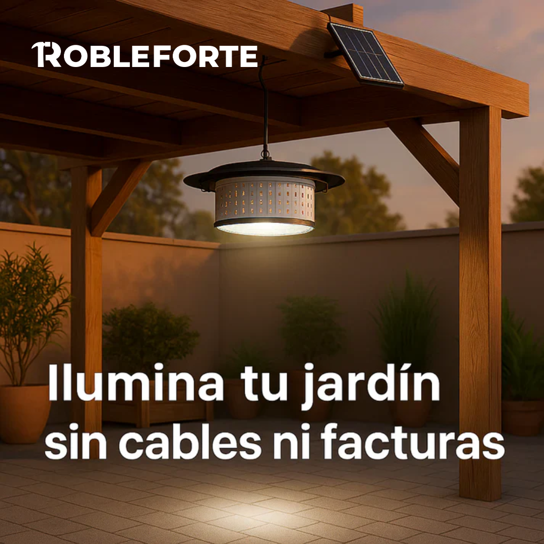 Lámpara Solar de Techo con Batería de Alta Duración